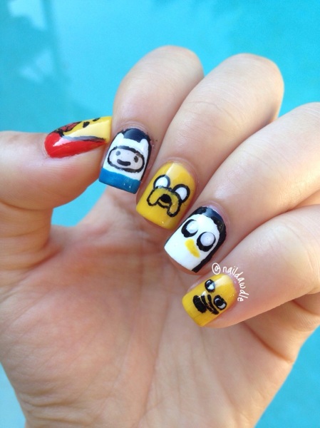 adventure time nail art how to